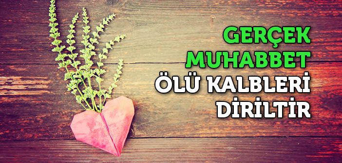 Gerçek Muhabbet Ölü Kalpleri Diriltir