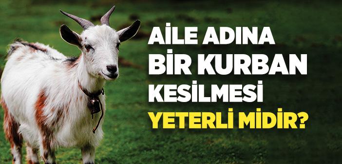 Ailede Bir Kişinin Kurban Kesmesi Yeterli mi?