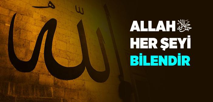 Allah Her Şeyi Bilendir