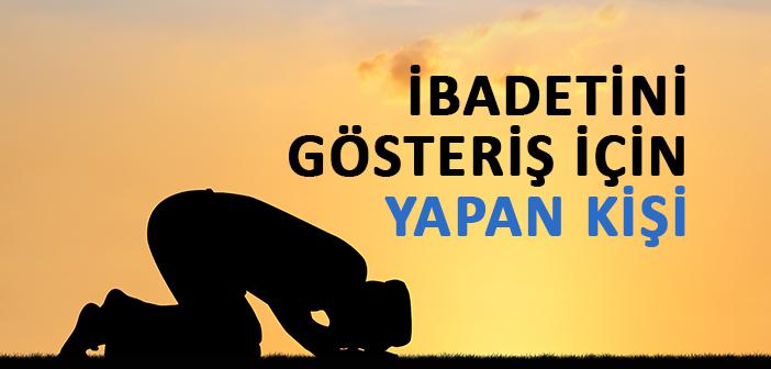 “Ben Ortakların Ortaklıktan En Uzak Olanıyım” Hadisi