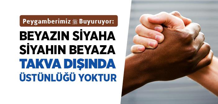 Beyazın Siyaha Siyahın Beyaza Üstünlüğü Yoktur