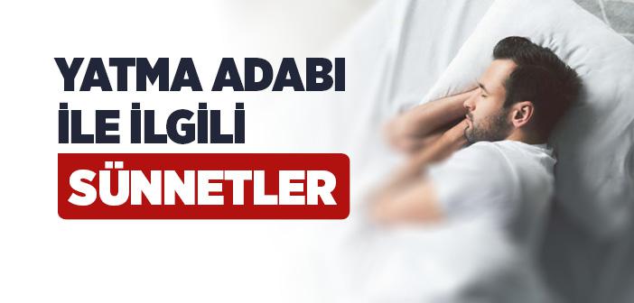 Yatma ve Oturma Âdâbı ile İlgili Hadisler