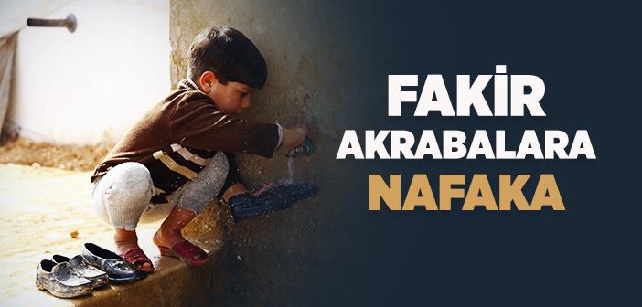 Fakir Akrabalara Nafaka