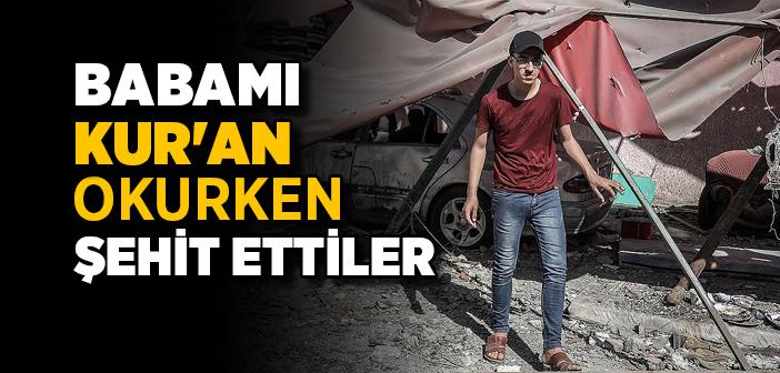 İsrail Saldırısından Yaralı Kurtulan Gazzeli Çocuk: Babamı Kur'an Okurken Şehit Ettiler