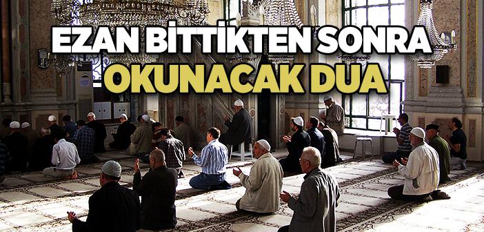 Ezandan Sonra Okunacak Dua