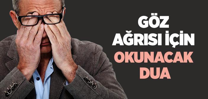 Göz Ağrısı İçin Dua