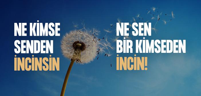 İncinmemek ve İncitmemek