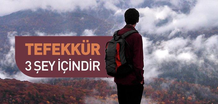 Tefekkür 3 Şey İçindir
