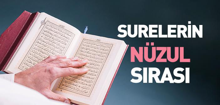 Surelerin İniş (Nüzul) Sırası