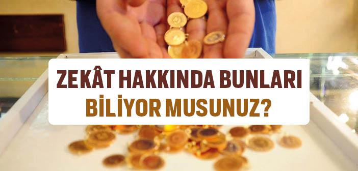 Zekâtla İlgili Meseleler