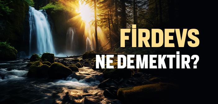Firdevs Ne Demek?