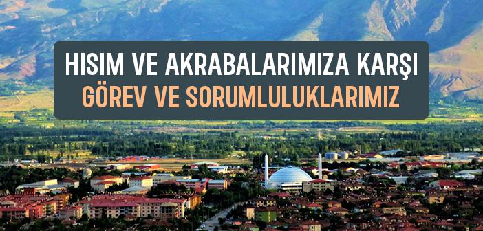 Akrabalarımıza Karşı Görevlerimiz