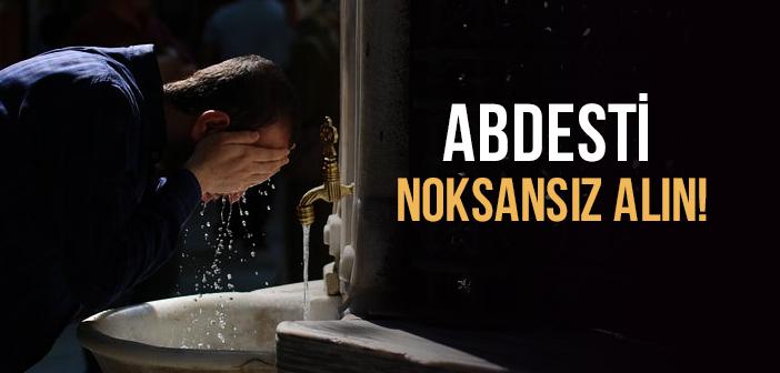 Noksansız Abdest Almak ile İlgili Hadis