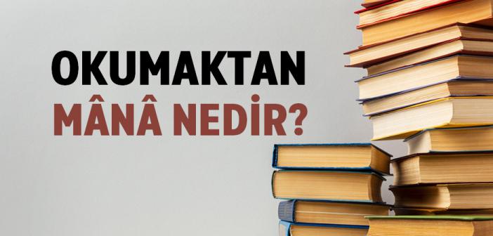 Okumaktan Mânâ Nedir?