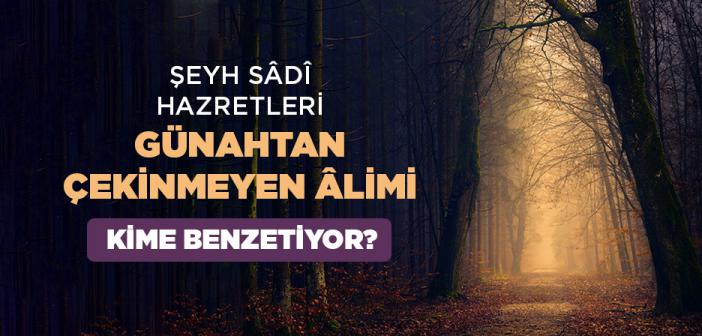 Şeyh Sâdî Hazretleri Günahtan Çekinmeyen Âlimi Kime Benzetiyor?