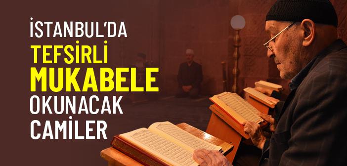 İstanbul’da Tefsirli Mukabele Okunacak Camiler