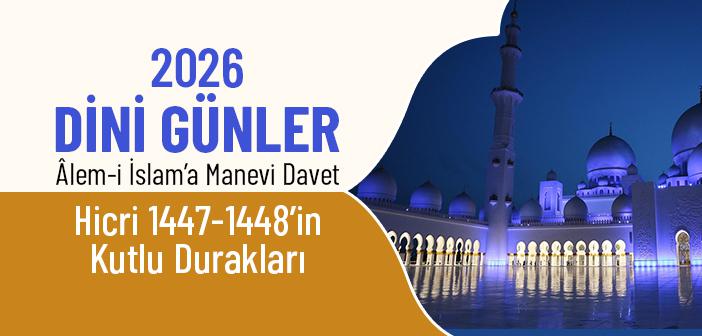 2026 Dini Günler