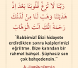 Kur’ân-ı Kerîmden Duâlar 16