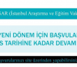 İsar Vakfı, Yeni Dönem Kayıtları 23 Ağustos'ta Sona Eriyor