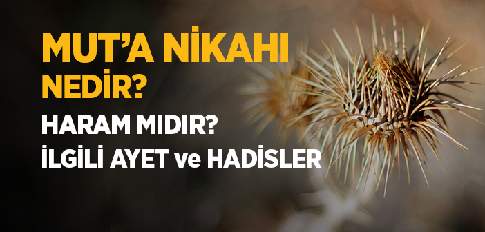 Mut'a Nikahı Nedir, Mut'a Nikahı Haram mıdır?