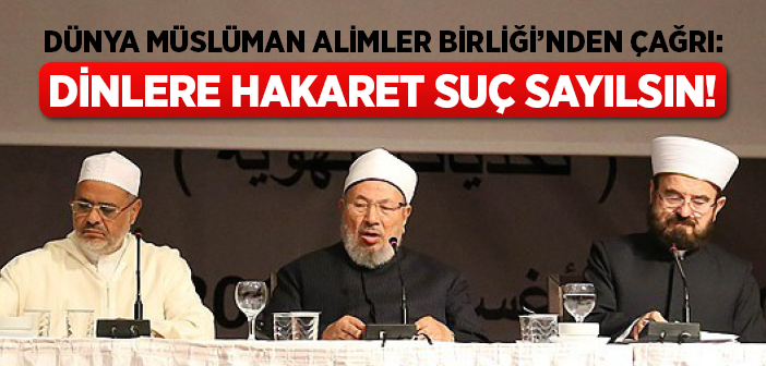 Dinlere Hakaret ‘uluslararası Suç’ Olsun!