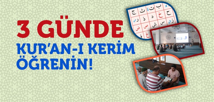 Üç Günde Kur'ân Öğreten Program