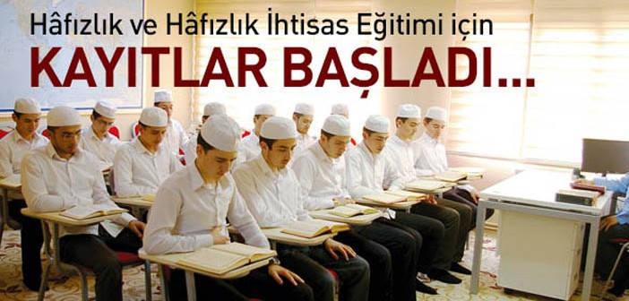 Hüdayi Kuran Merkezi Kayıtlar Başladı