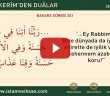 Kur’ân-ı Kerîm’den Duâlar 4 (bakara Sûresi 201)