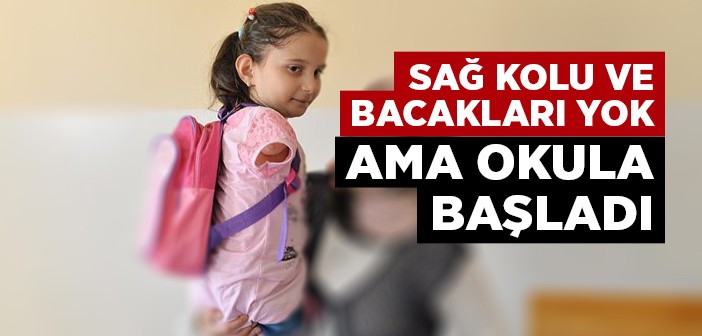 Tek Koluyla Okula Başladı