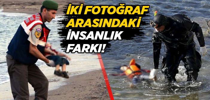 İki Fotoğraf Arasındaki İnsanlık Farkı!