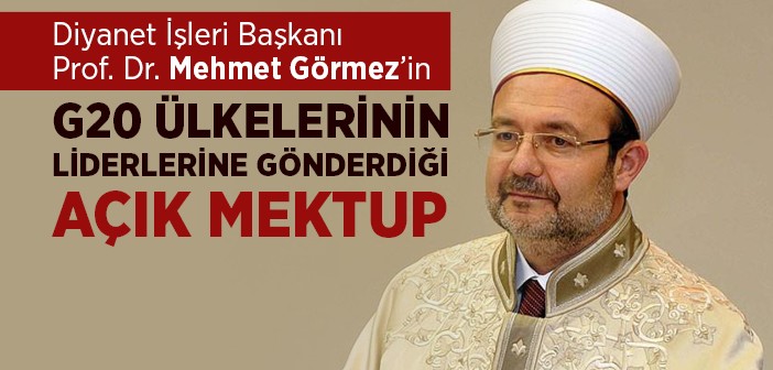 G20 Ülkelerinin Liderlerine Açık Mektup