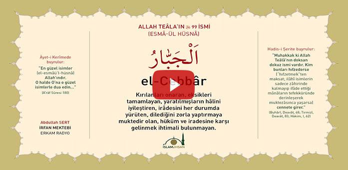 El-cebbar Celle Celalûhu- (esmâ-ül Hüsnâ Şerhi)