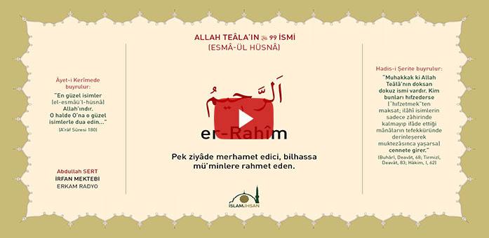 Er-rahim -celle Celalûhu- (esmâ-ül Hüsnâ Şerhi)