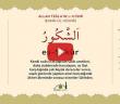 Eş-şekûr Celle Celalûhu- (esmâ-ül Hüsnâ Şerhi)