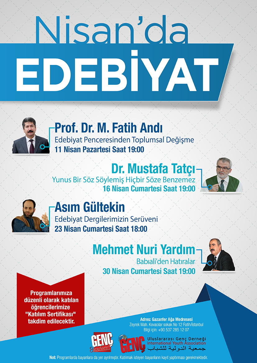 NİSAN'DA EDEBİYAT