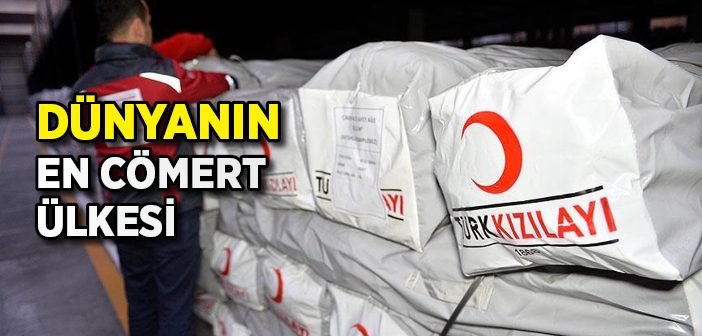 En Cömert Ülke 'Türkiye'
