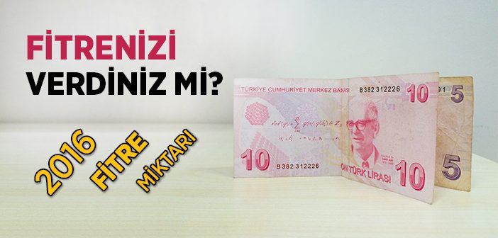 Fitrenizi Verdiniz mi?