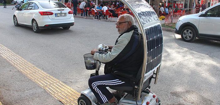 Güneş Enerjili Engelli Aracı Yaptı