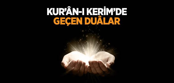 Kur’ân’da Dua Ayetleri