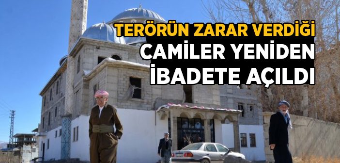 Terörün Zarar Verdiği Camiler İbadete Açıldı