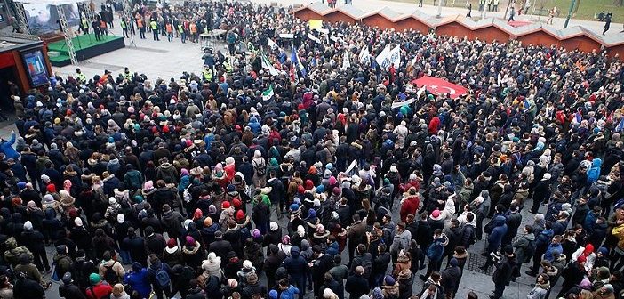 Saraybosna'da Halep'e Destek Mitingi Yapıldı