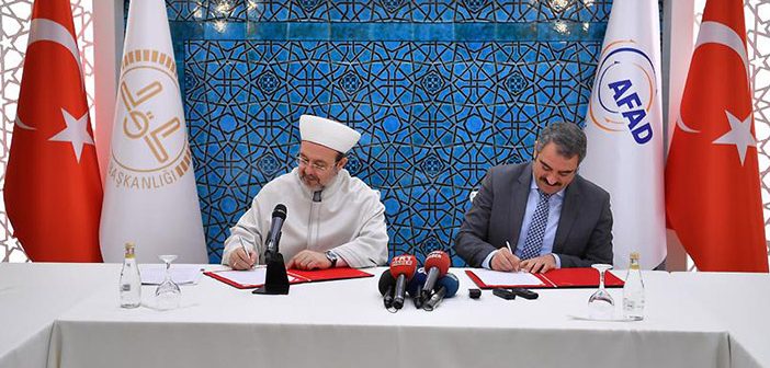 Diyanet İle Afad Arasında İşbirliği Protokolü