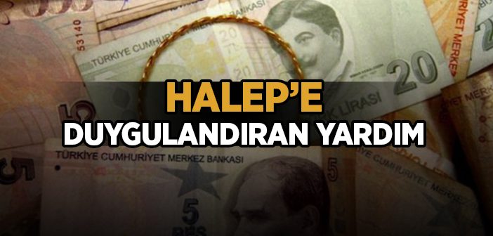 Halep'e Duygulandıran Yardım