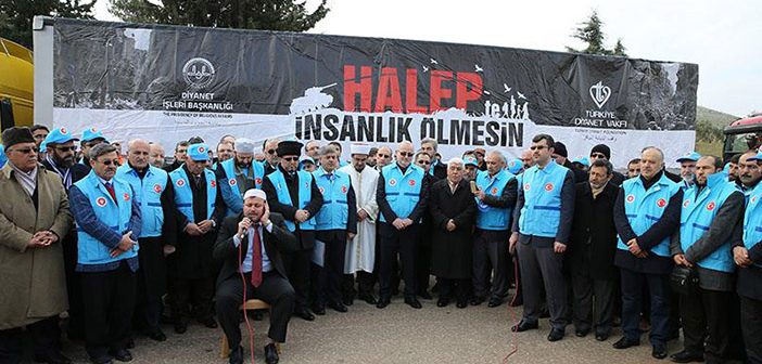 25 Yardım Tırı İdlib'e Dualarla Uğurlandı