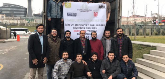 Öğrenciler Suriyelilere Kışlık Yardım Gönderdi