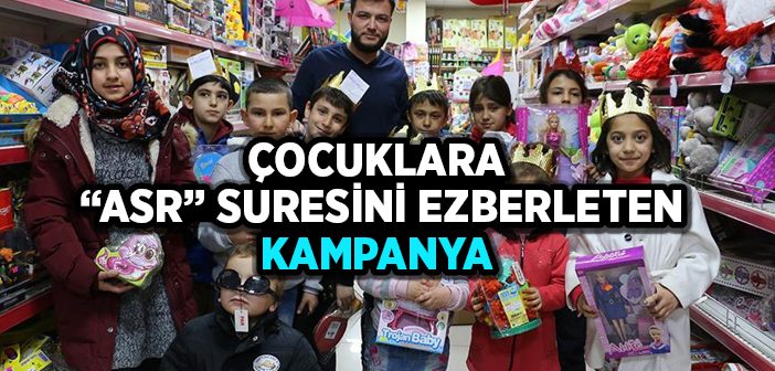 Asr Suresini Ezberleyen Çocuklara Oyuncak Hediye