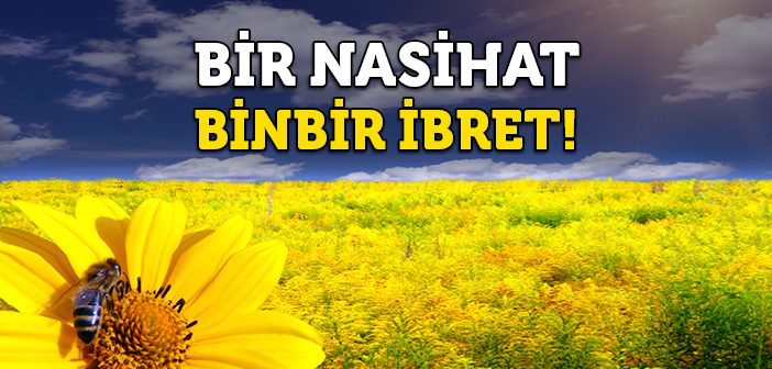 Bir Nasihat Binbir İbret!