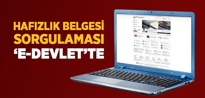 Hafızlık Belgesi Sorgulaması E-devlette