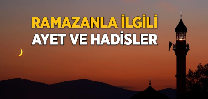 Oruç ve Ramazan İle İlgili Ayet ve Hadisler