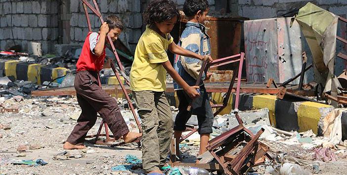 Yemenli Çocuklar Taiz'deki 'abluka ve Açlığın' Pençesinde